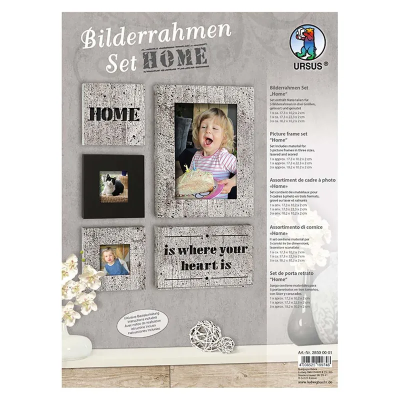 Bilderrahmenset - 5 in drei verschiedenen Größen