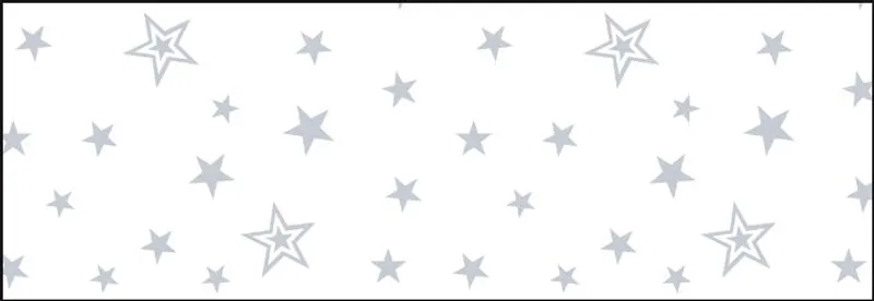 Transparentpapier "Silver Stars" 50 x 61 cm - 10 Bogen
