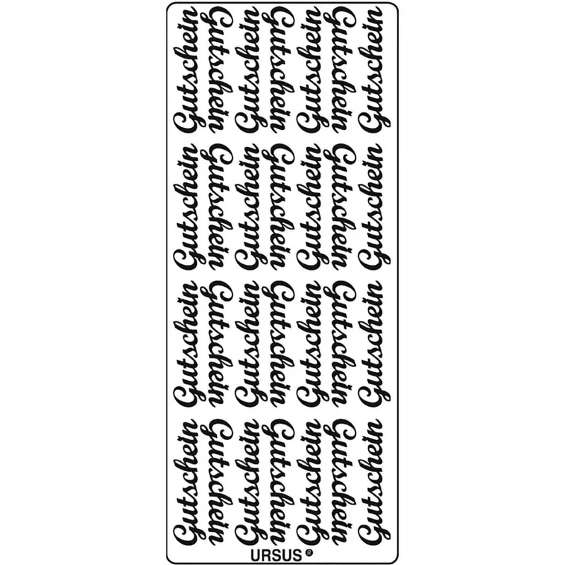 Kreativ Sticker "Gutschein" multicolor