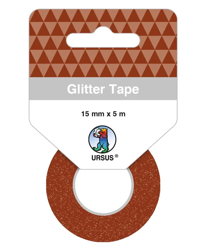 Glitter Tape braun, selbstklebend