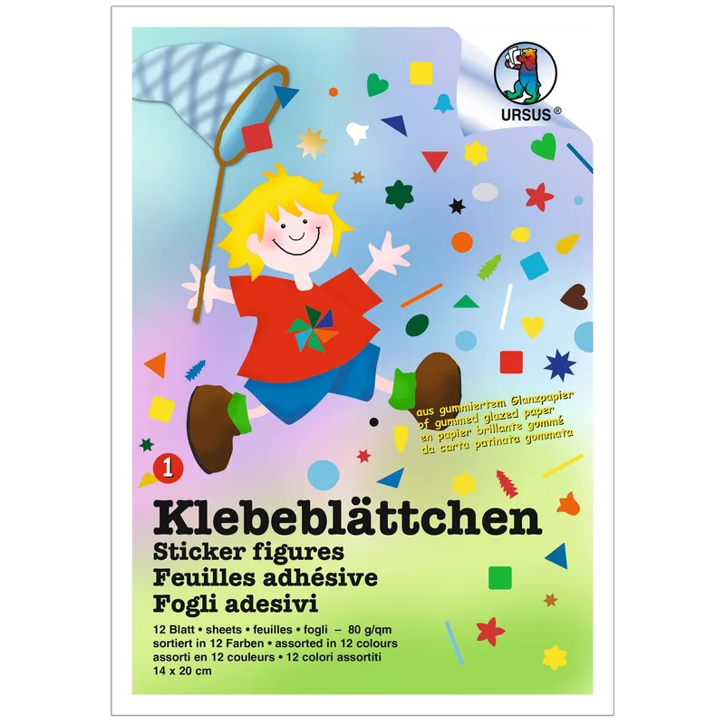 Bastelmappe Klebeblättchen