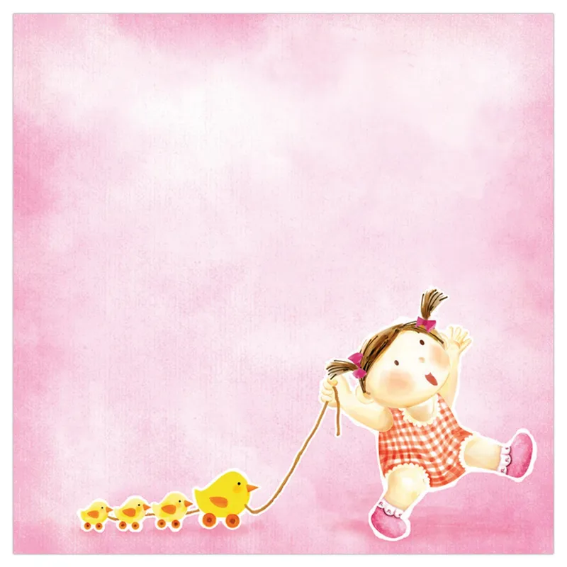 Scrapbooking Papier "Baby Girl" Motiv 101 - 25 Blatt