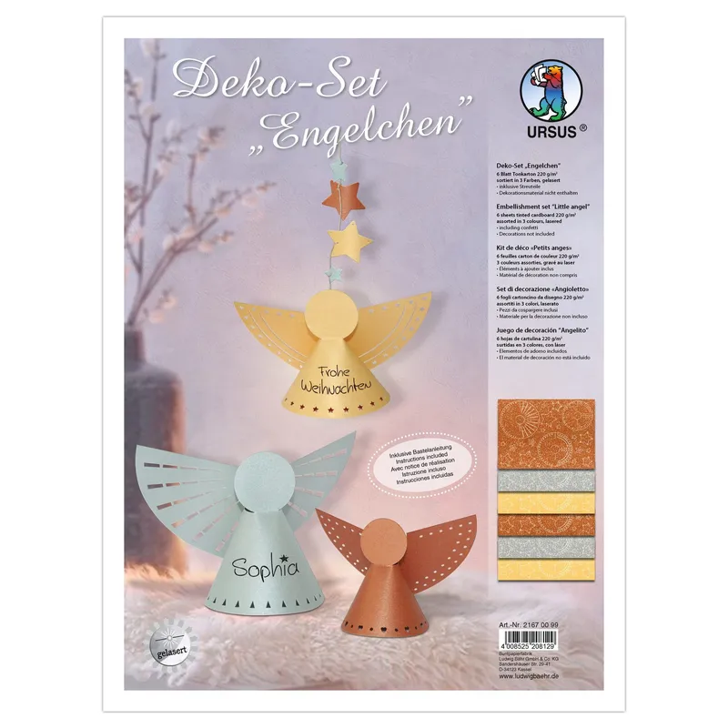 Deko-Set "Engelchen" gelasert