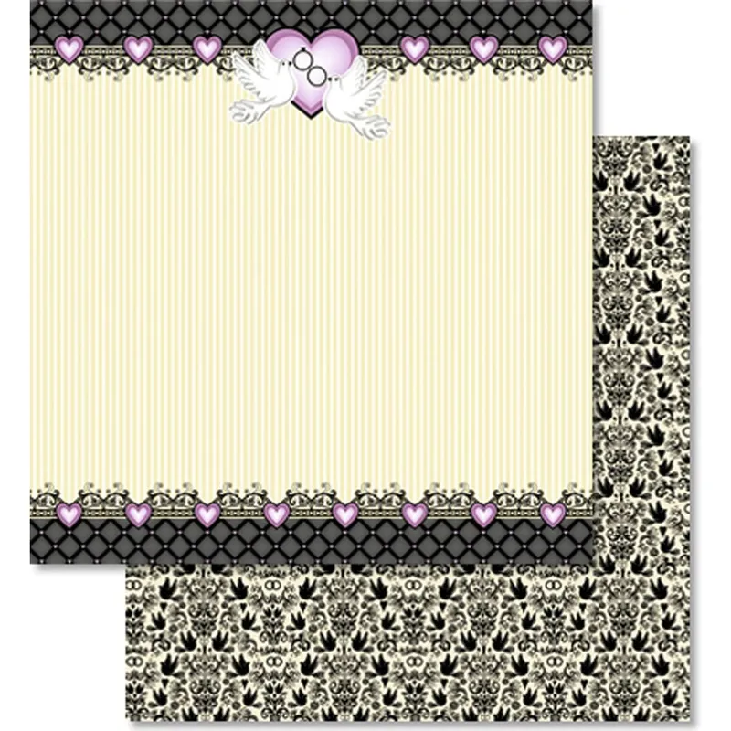 Scrapbooking Papier "Marriage" - 25 Blatt