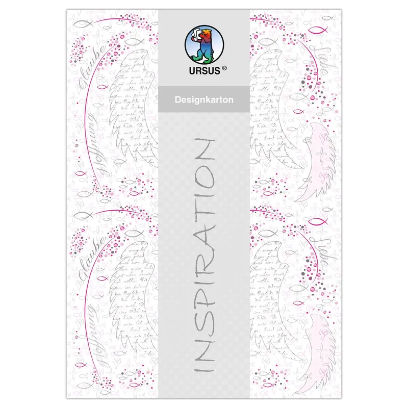 Designkarton "Religion pink" DIN A4 - 5 Blatt