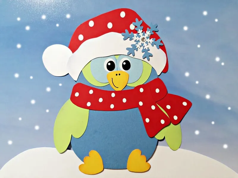 Wintervogel im Schnee