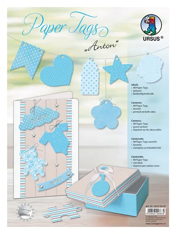 Paper Tags "Baby Anton"