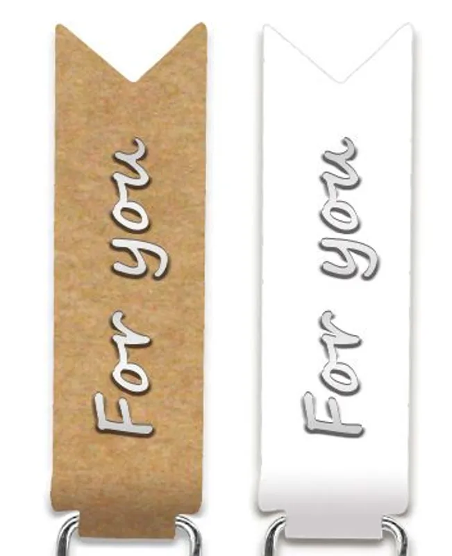 Paper Clips "For you" silber