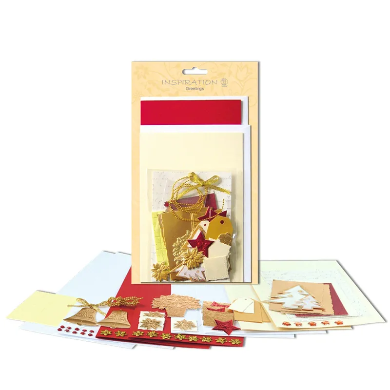 Kartenset Greetings "Christmas red"