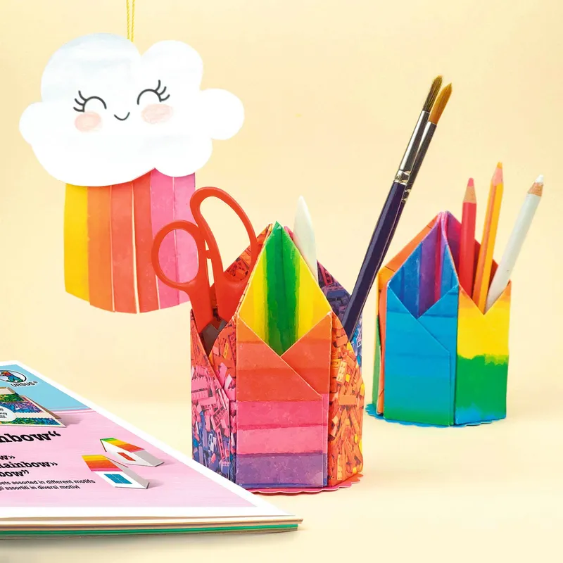 Bastelblock "Rainbow" 24 x 34 cm - 16 Blatt
