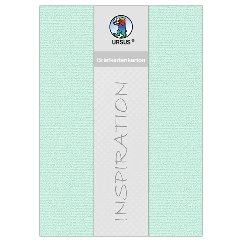 Briefkartenkarton gerippt 220 g/qm, DIN A4, 5 Blatt in rosa oder mint