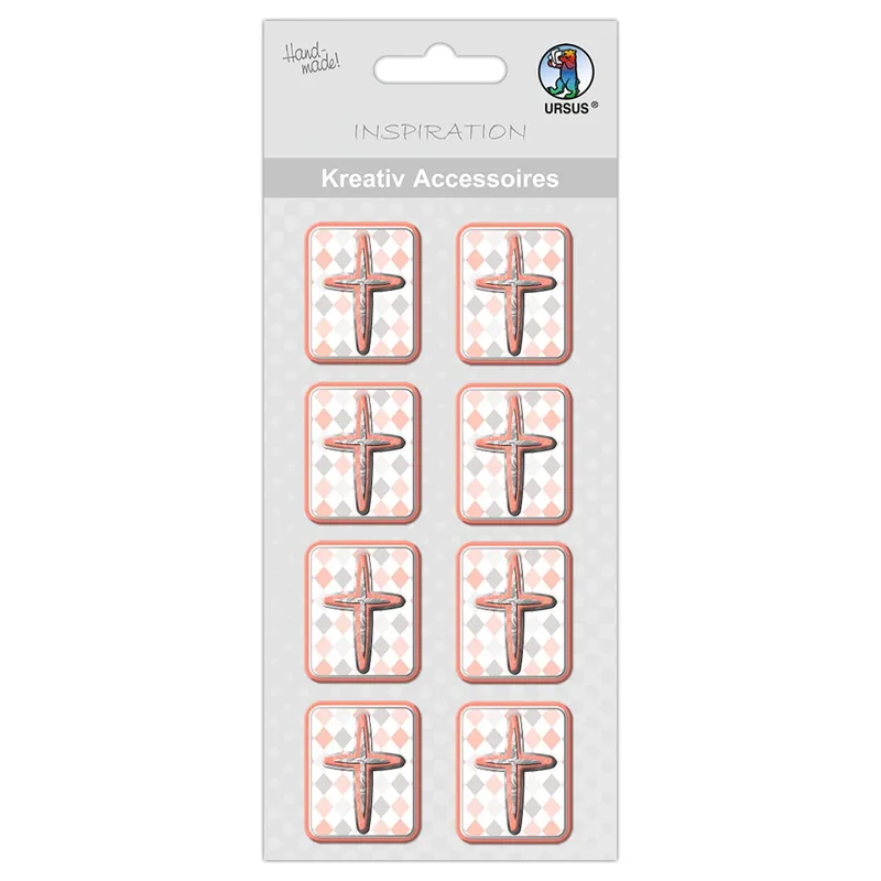 Kreativ Accessoires "Jesus orange" Kreuz - Motiv 345