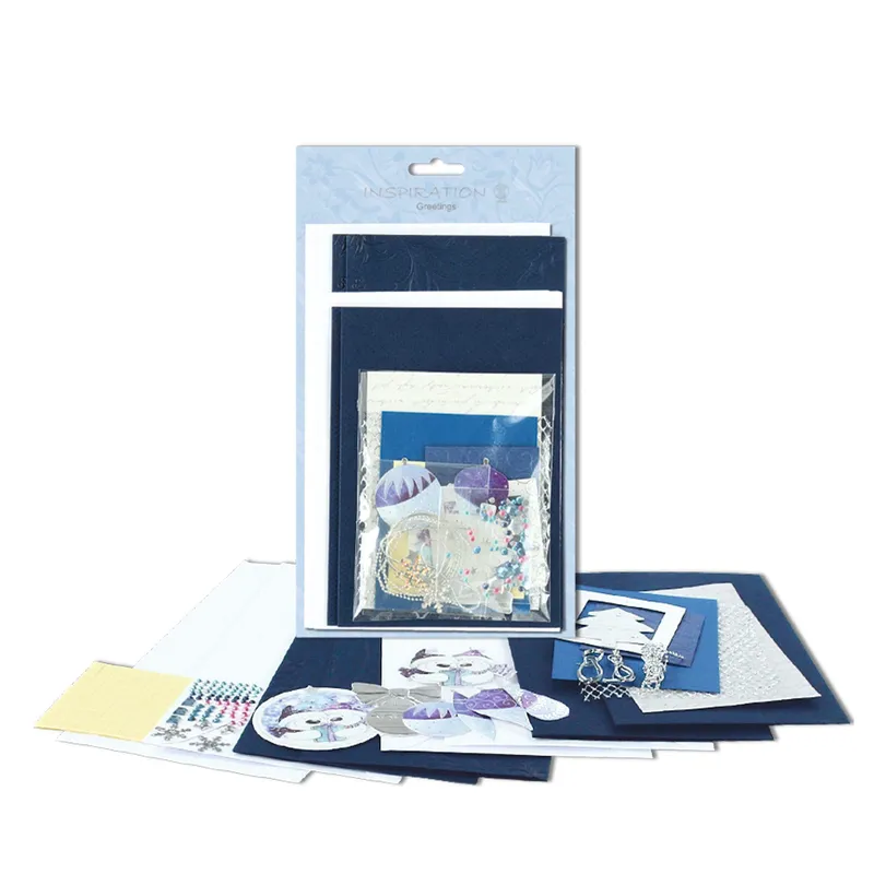 Kartenset Greetings "X-mas blue"