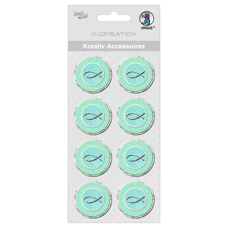 Kreativ Accessoires "Jesus aqua" Fisch - Motiv 340