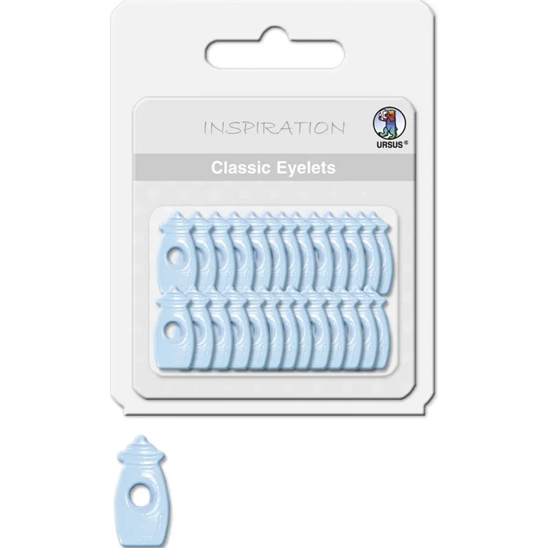 Classic Eyelets 2-4 mm 06 Babyflasche blau