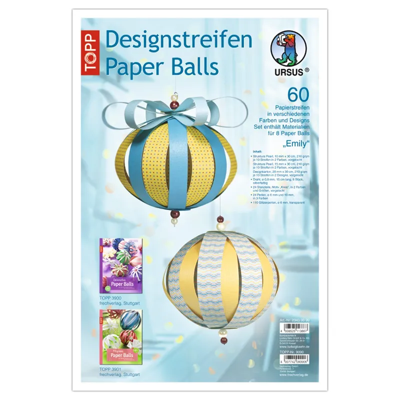 Designstreifen Paper Balls "Emily"