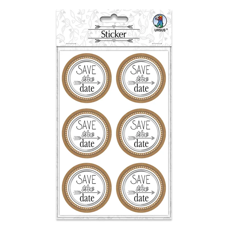 Sticker "Hochzeit" Save the date