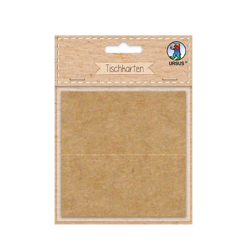 Tischkarten 200 g/m² aus Kraftkarton