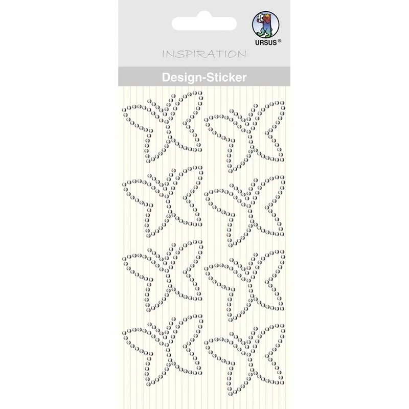 Design Sticker "Schmetterlinge" silber