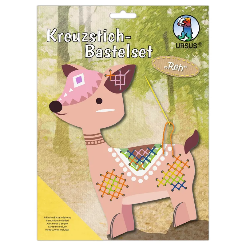 Kreuzstich-Bastelset Reh