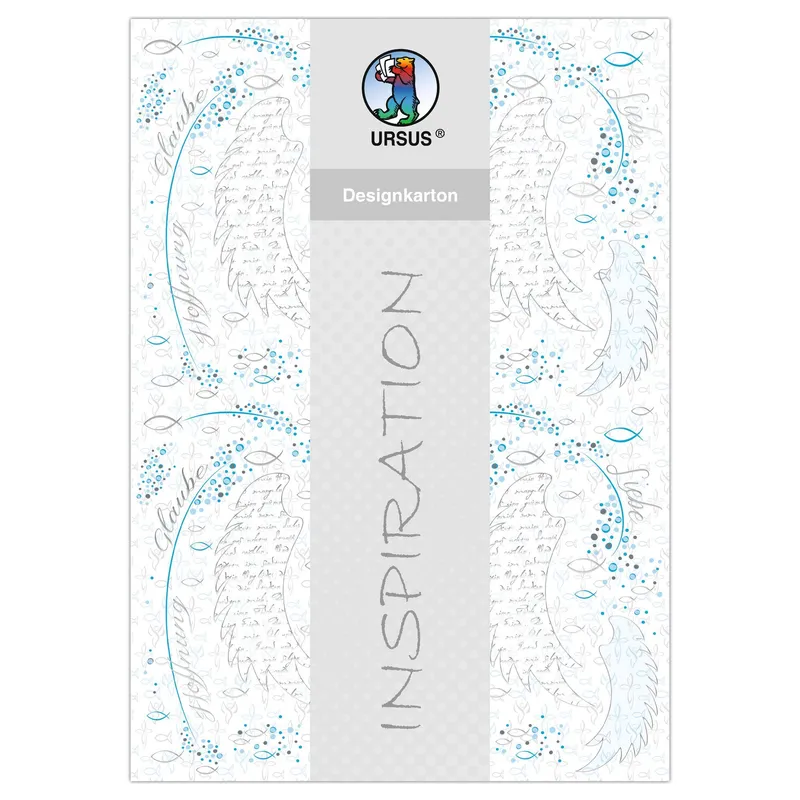 Designkarton "Religion blue" DIN A4 - 5 Blatt