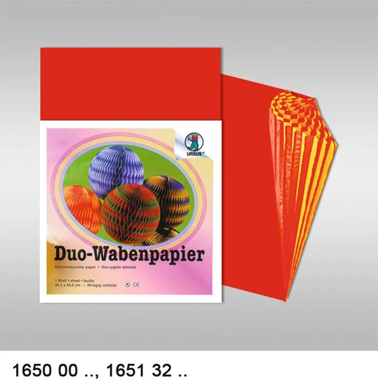 Duo-Wabenpapier - 1 Blatt