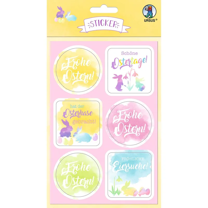 24 Sticker "Bunte Ostern"