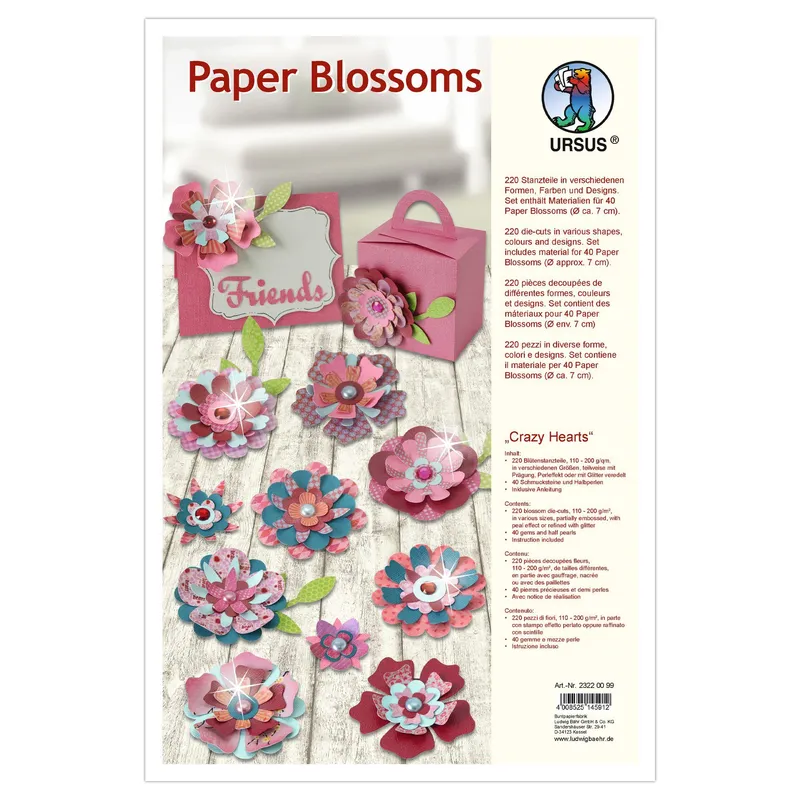Paper Blossoms "Crazy Hearts"
