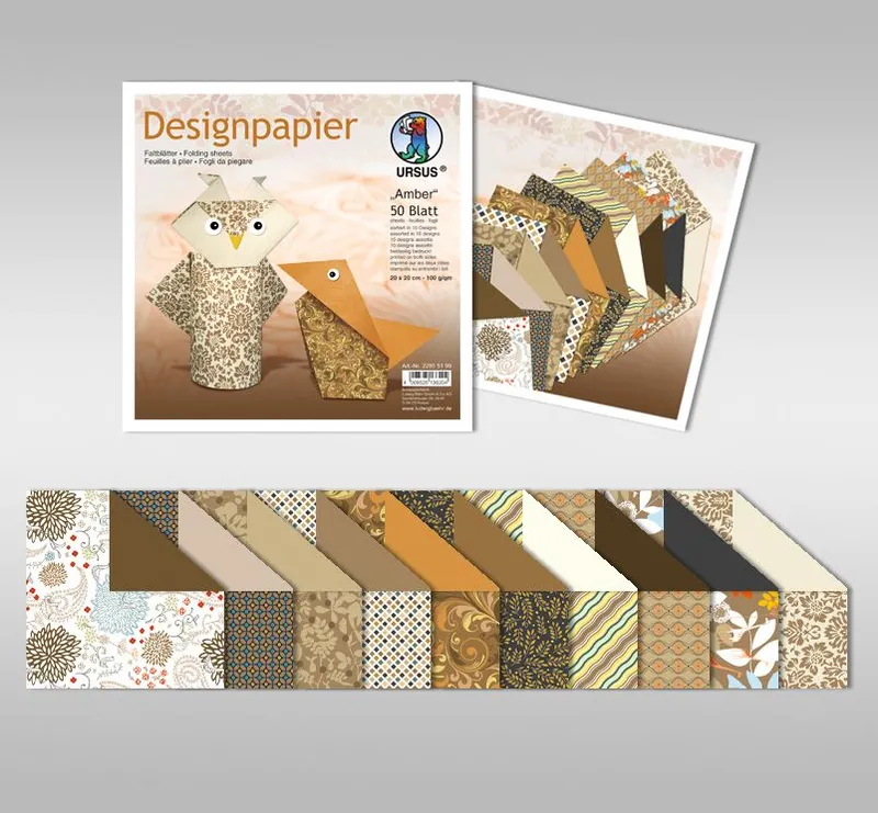 Designpapier Faltblätter