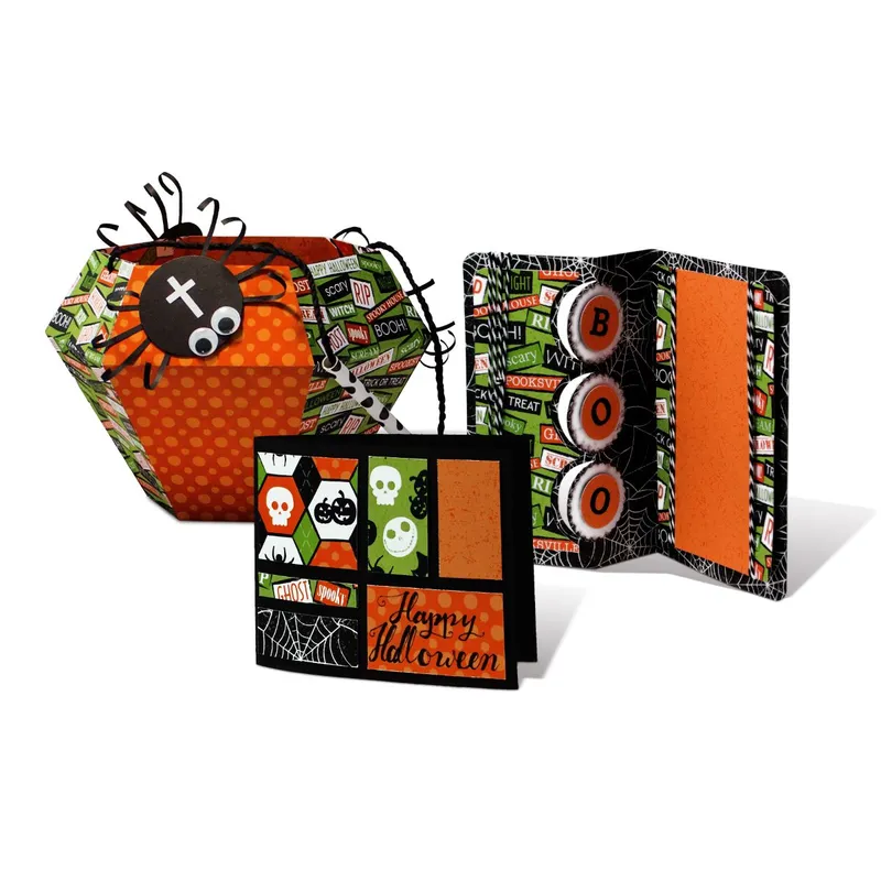 Fotokarton "Happy Halloween" 49,5 x 68 cm - 10 Bogen sortiert
