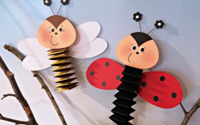 Bienen und Marienkäfer aus Hexentreppen