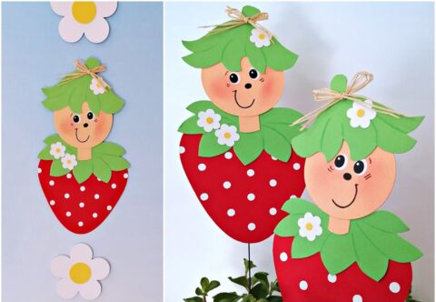 Erdbeeren zum Vernaschen süß – Mit Anleitung zum Basteln
