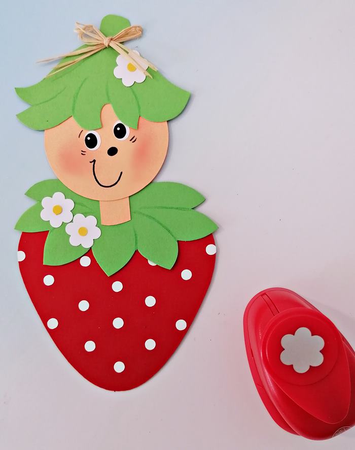 Erdbeere mit Motivlocher