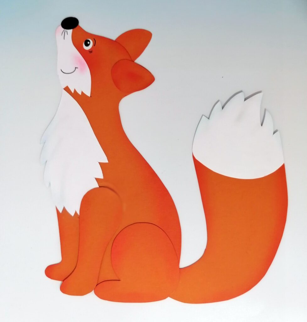 Fuchs aus Bastelpapier