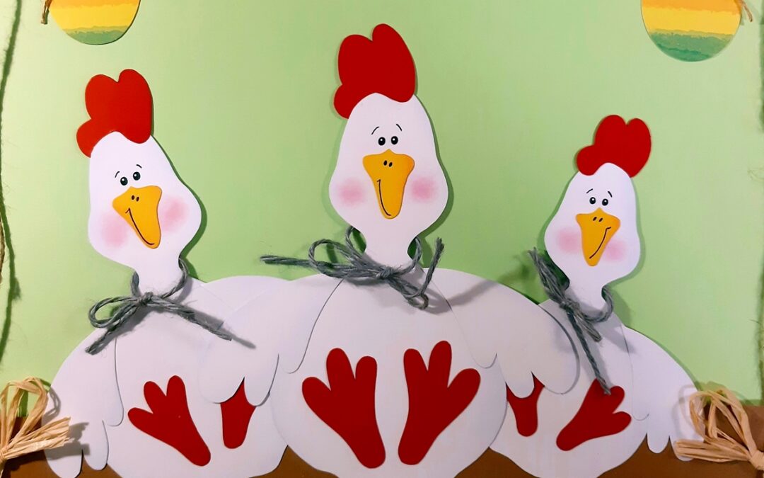 Hühner aus Papier