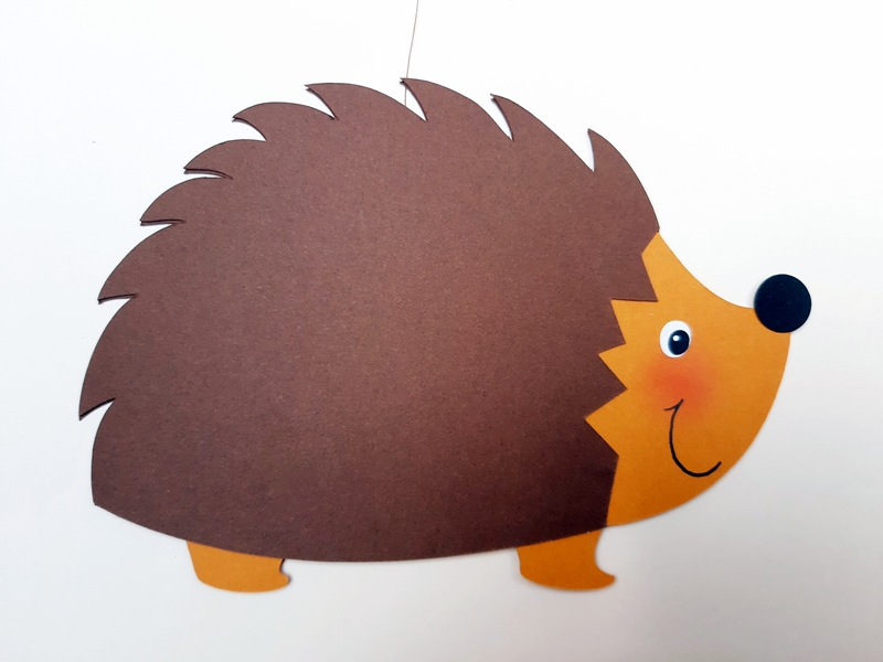 Igel aus papier.