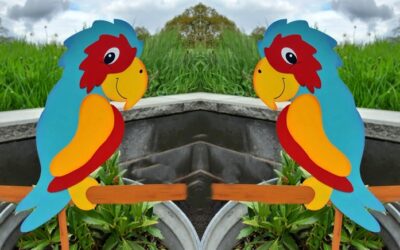 Ein Papagei in bunten Farben