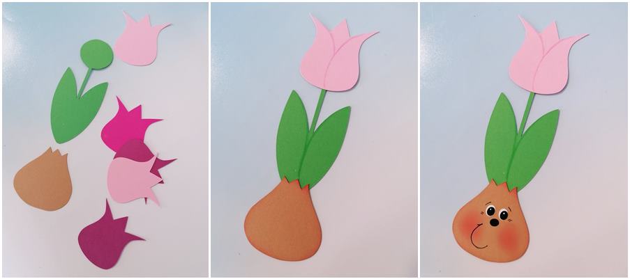 Einzelteile von den Tulpen