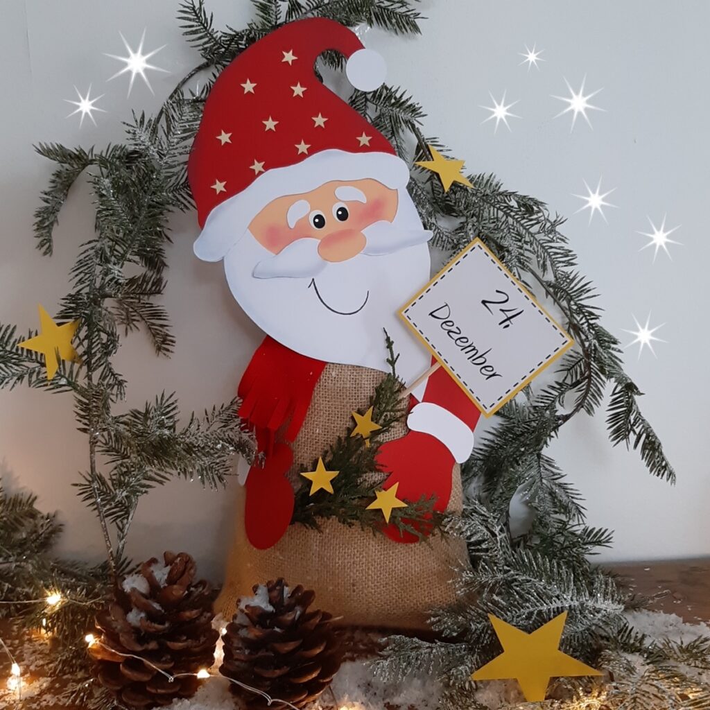 Weihnachtsmann mit - Jutesack