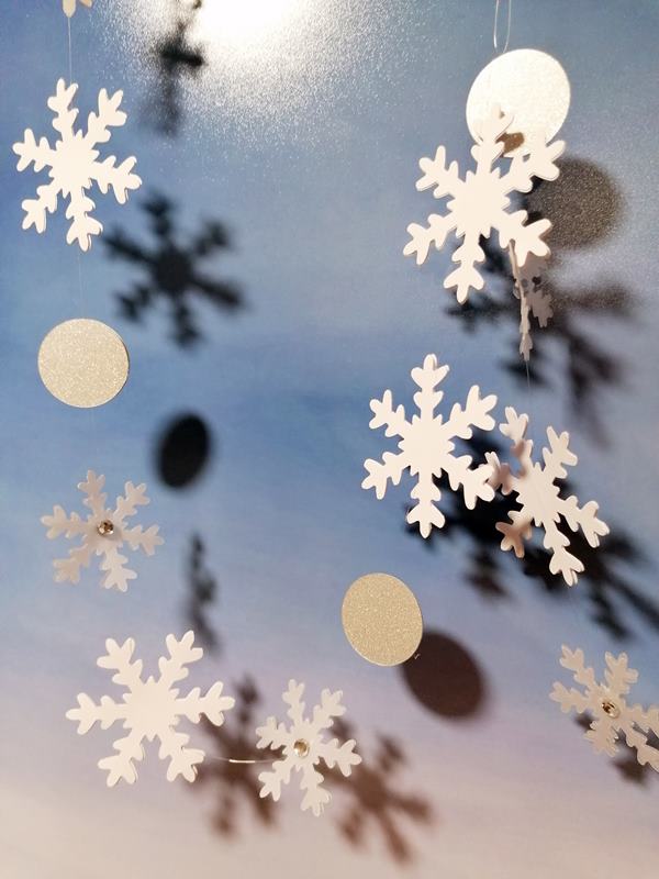 Schneeflocken für Deko-Glas Winter