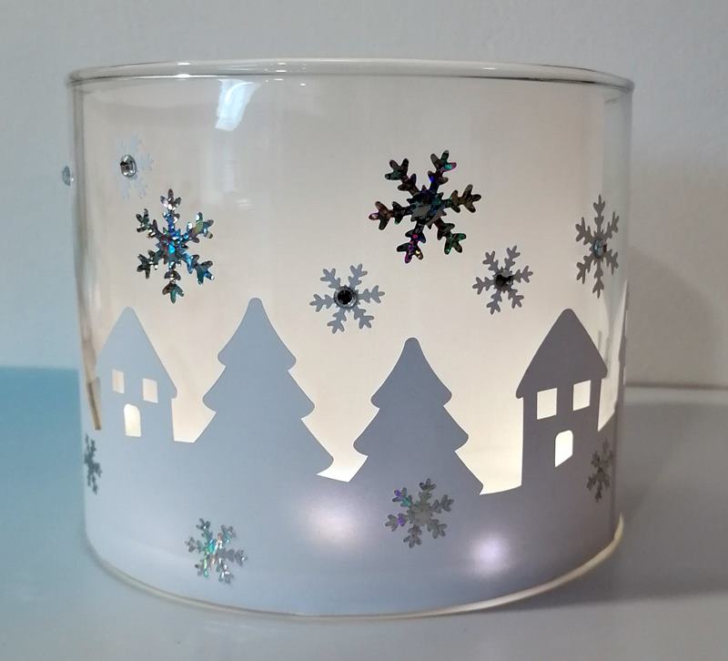 Winterlandschaft aus Glas