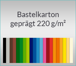 Bastelkarton geprägt