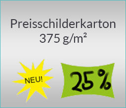 Preisschilderkarton