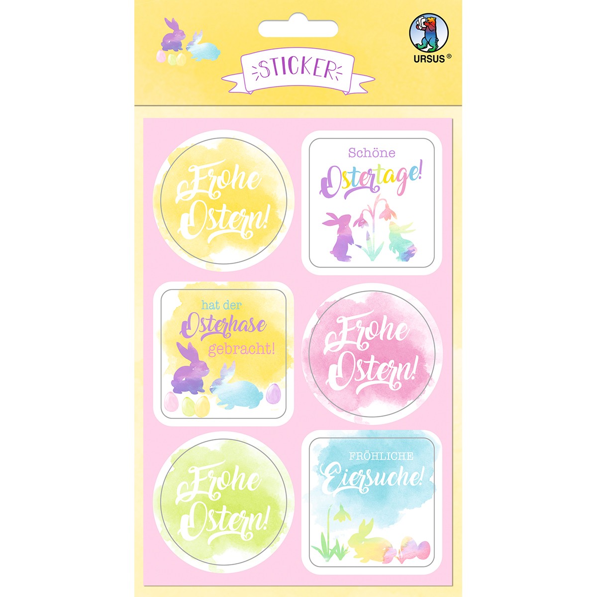 24 Sticker "Bunte Ostern"