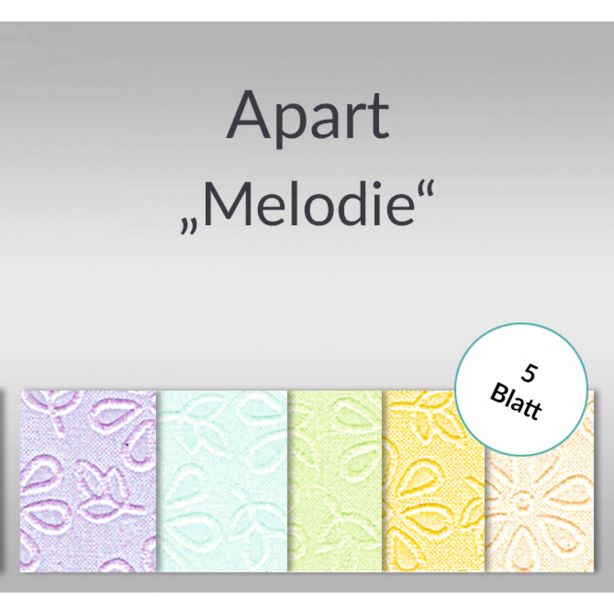 Apart "Melodie" 23 x 33 cm - 5 Blatt