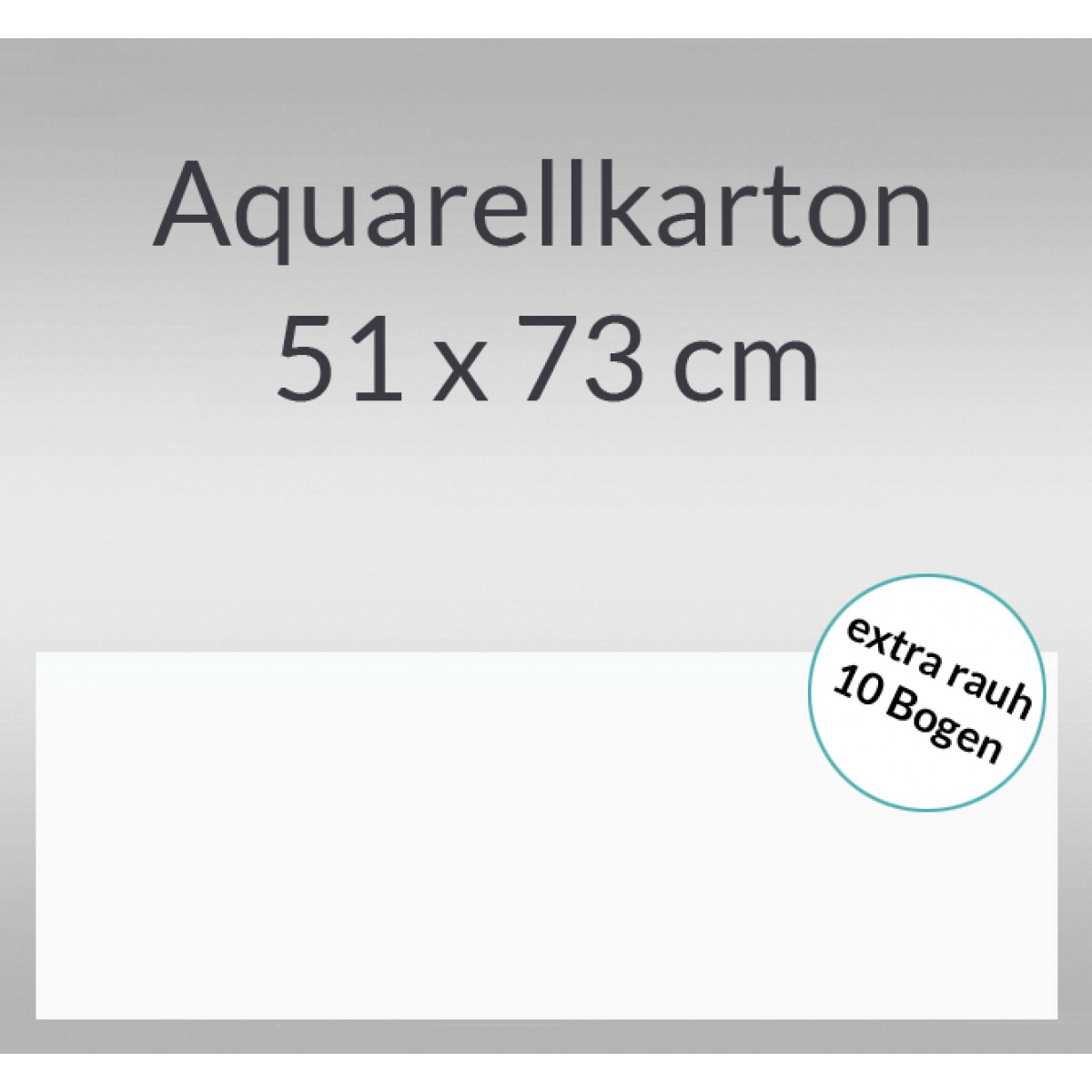 Aquarellkarton extra rauh 250 g/qm 51 x 73 cm