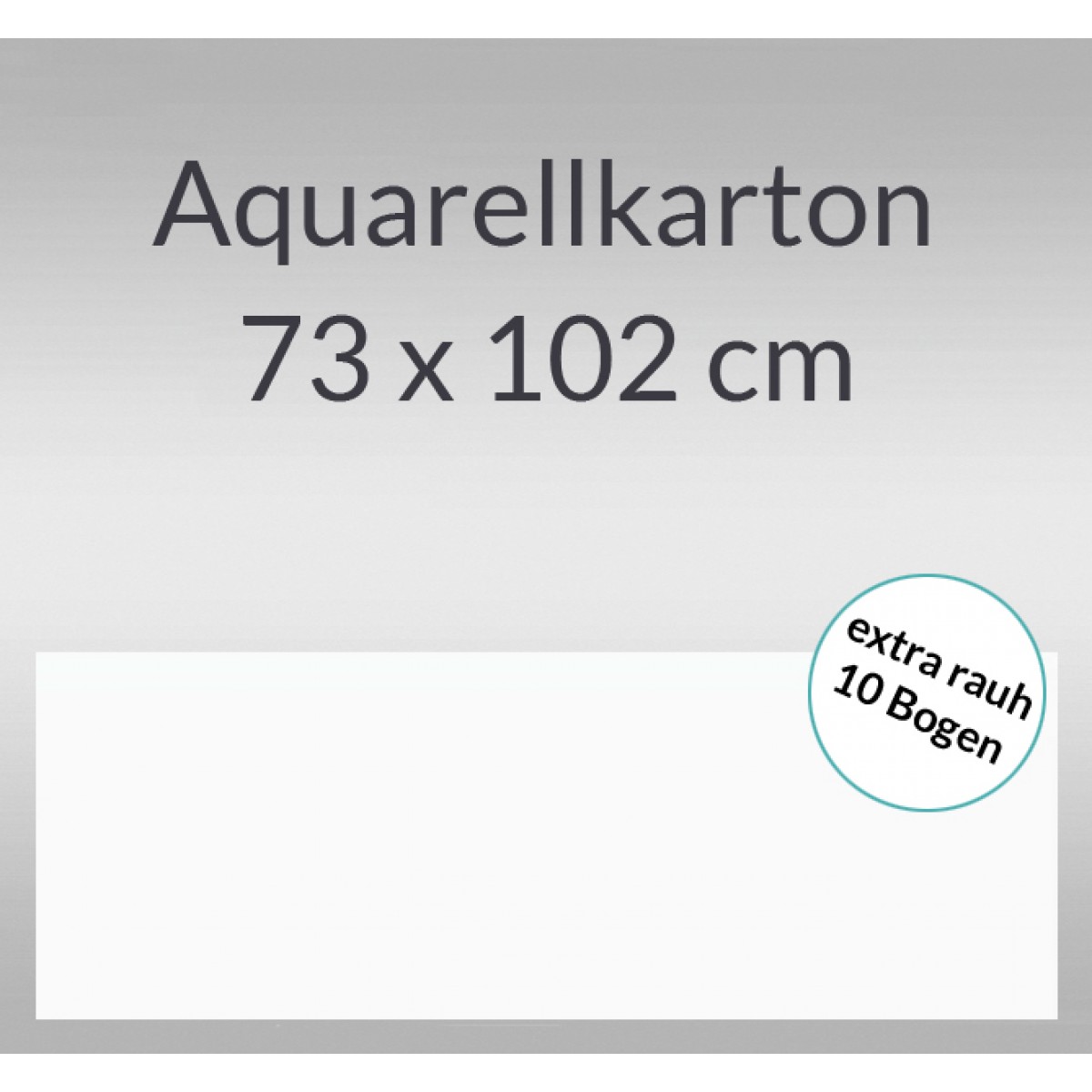 Aquarellkarton extra rauh 250 g/qm 73 x 102 cm