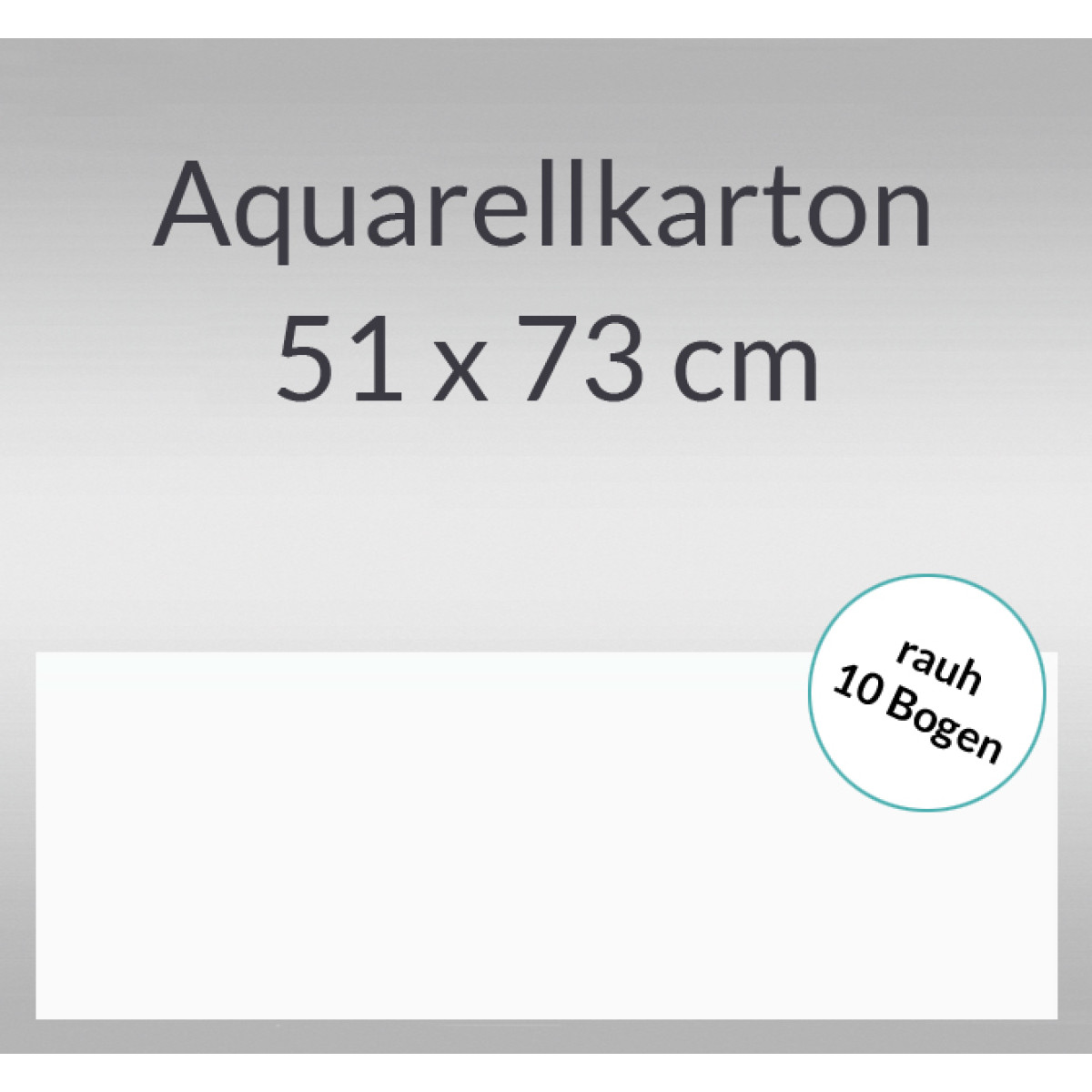 Aquarellkarton rauh 200 g/qm 51 x 73 cm