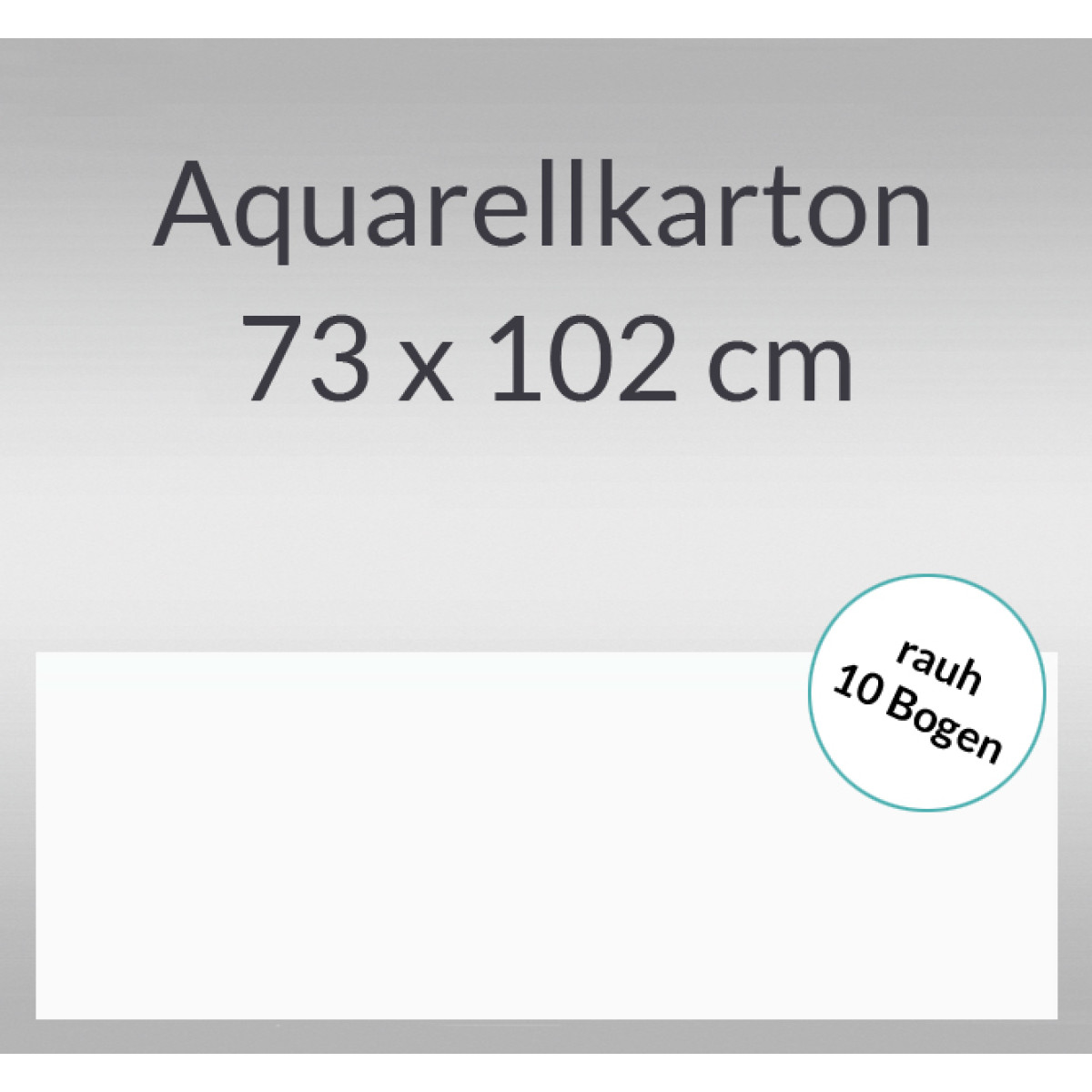 Aquarellkarton rauh 200 g/qm 73 x 102 cm