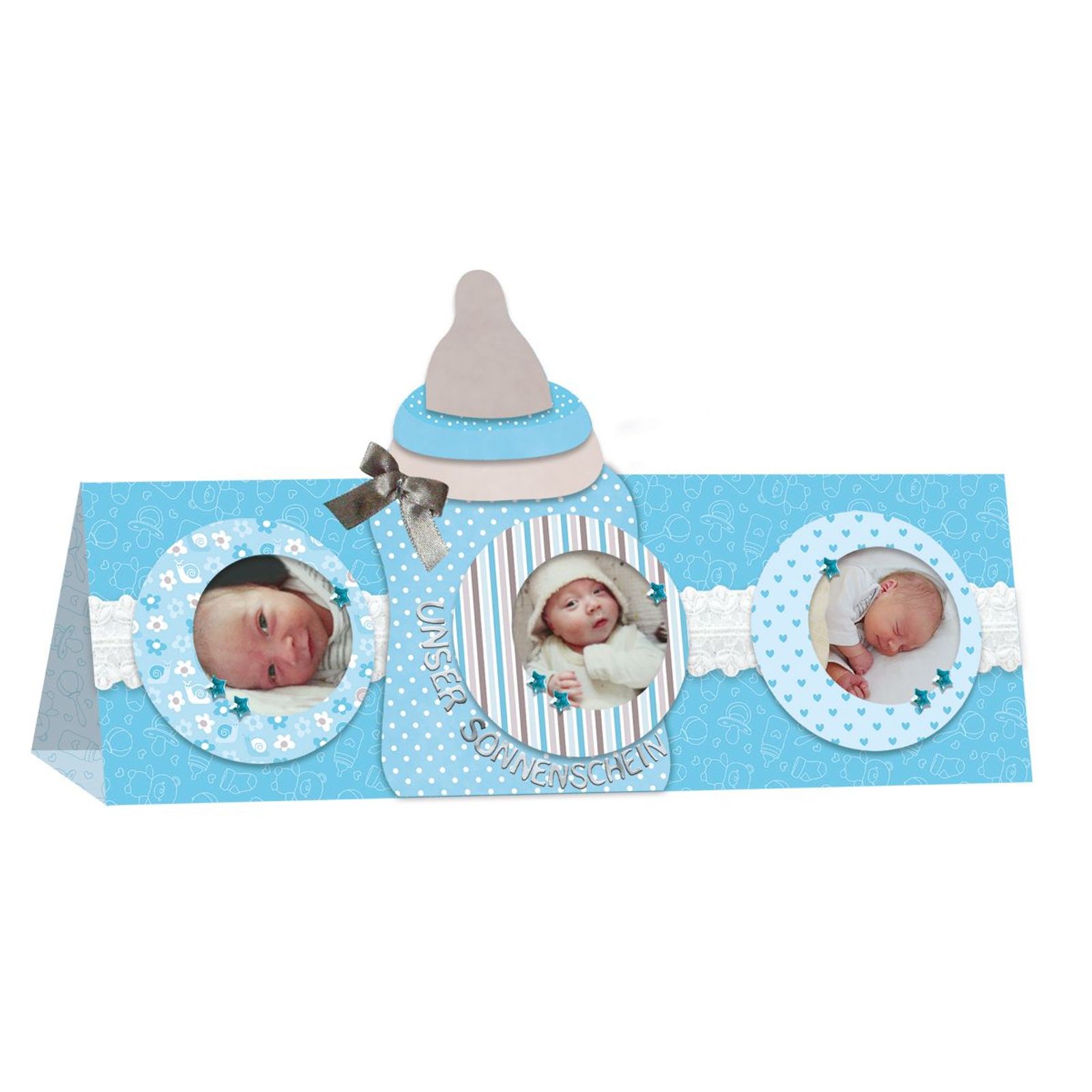 URSUS Fotokarton-Bastelblock „Landhaus“ – 16 Blatt, 300 G/m², 34 X 24 Cm, Beidseitig Bedruckt